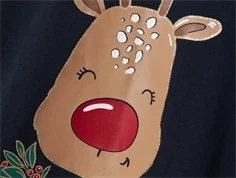 Name It dark sapphire jul glitter sweatshirt